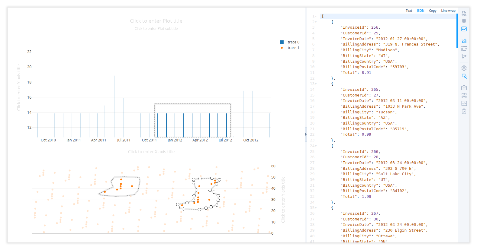 Fig. 1: Viewing details of selected points